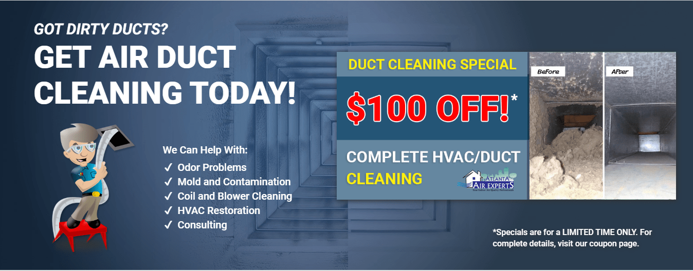 Improve air quality by cleaning commercial HVAC units in Atlanta metro